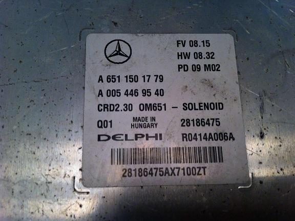 Блок управления двигателем (ECU) Mercedes 6511501779