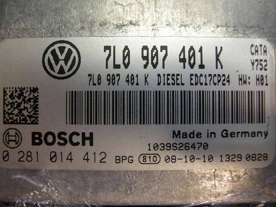 Блок управления двигателем AUDI, VW 7L0907401K