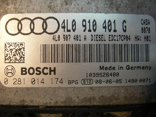 Блок управления двигателем (ECU) AUDI, VW 4L0910401G
