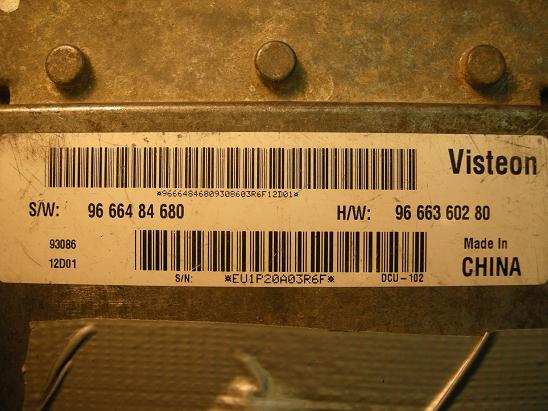 Блок управления двигателем Peugeot&Citroen 96 663 602 80