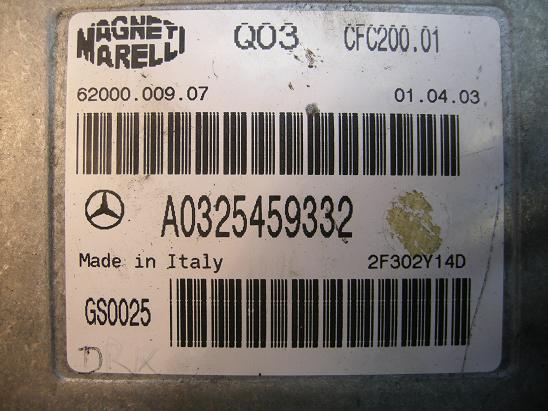 Блок управления двигателем Mercedes 0325459332