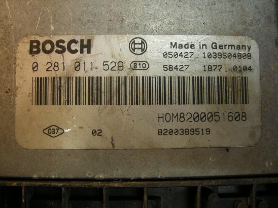 Блок управления двигателем Renault 8200051608
