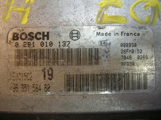 Блок управления двигателем Peugeot&Citroen 0 281 010 137
