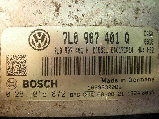 Блок управления двигателем (ECU) AUDI, VW 0281015872