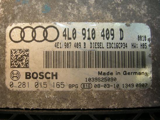 Блок управления двигателем (ECU) AUDI, VW 4L0910409B
