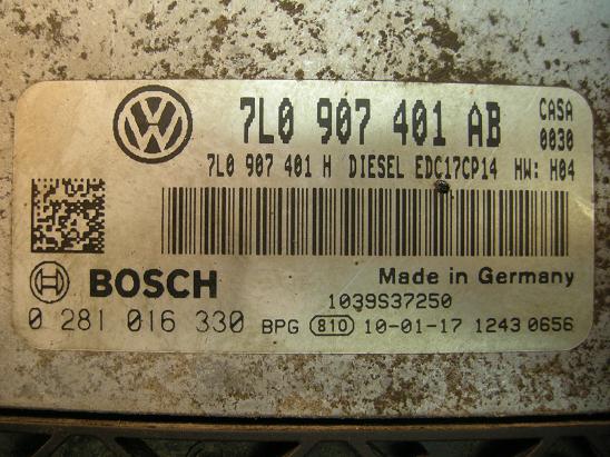 Блок управления двигателем (ECU) AUDI, VW 7L0907401AB