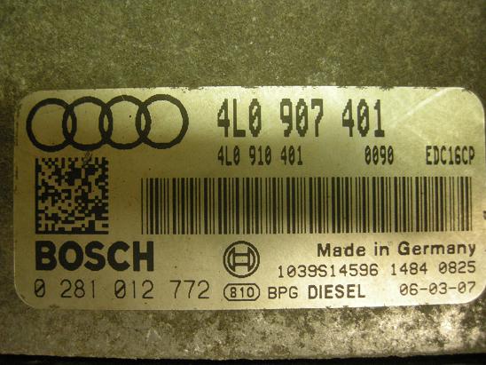Блок управления двигателем (ECU) AUDI, VW 4L0910401
