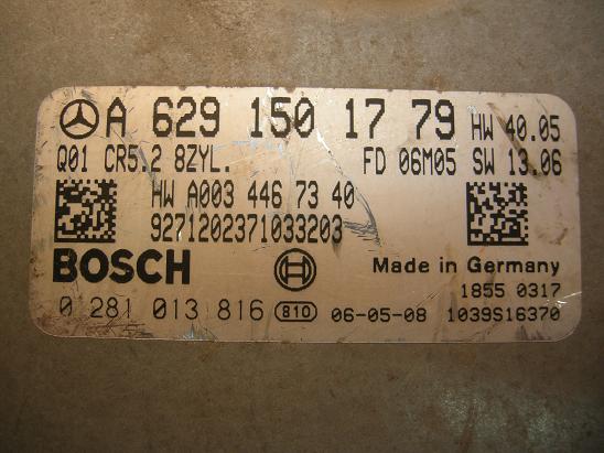 Блок управления двигателем (ECU) Mercedes 6291501779