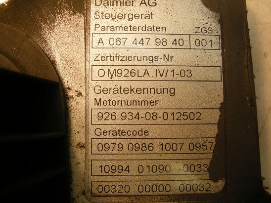Блок управления двигателем (ECU) Mercedes 067 447 68 40