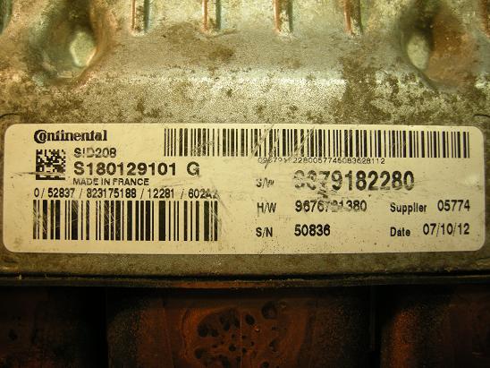 Блок управления двигателем (ECU) Peugeot&Citroen 9679182280