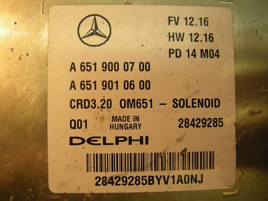 Блок управления двигателем (ECU) Mercedes 6519010600