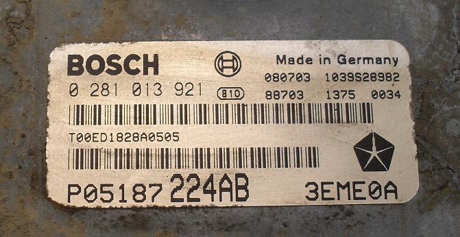 Блок управления двигателем (ECU) Mercedes 05187224AB