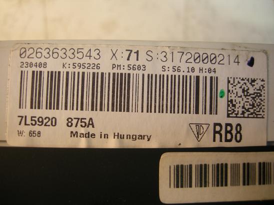 Разное 7L5920875A