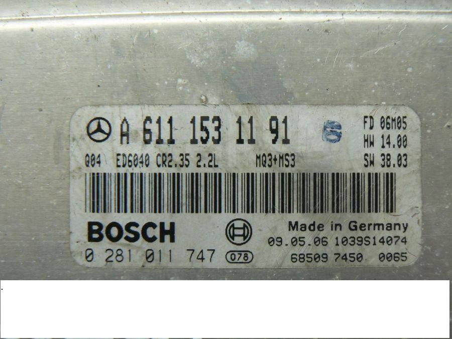 Блок управления двигателем (ECU)Mercedes 6111531191