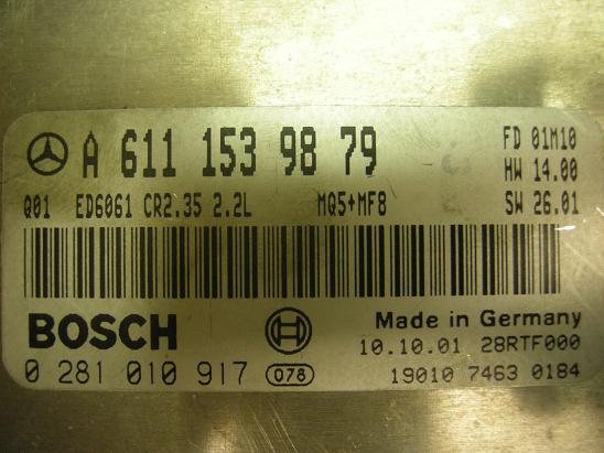Блок управления двигателем (ECU)Mercedes 6111539979