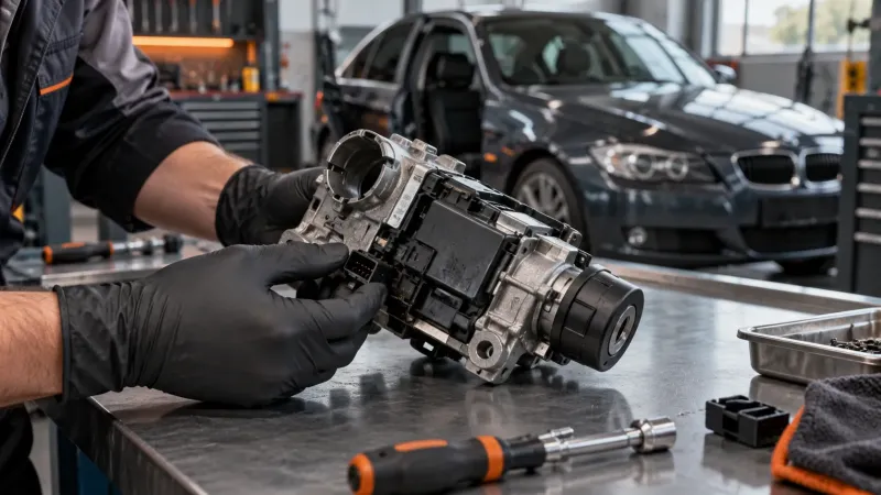 Иллюстрация к статье «Восстановление блокиратора руля BMW E90»