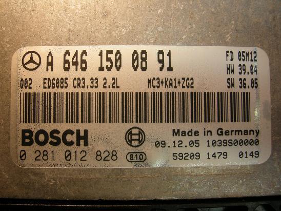 Блок управления двигателем Mercedes 6461500891