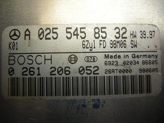 Блок управления двигателем Mercedes 0255458532