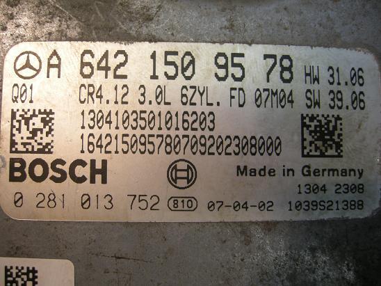 Блок управления двигателем Mercedes 6421509578