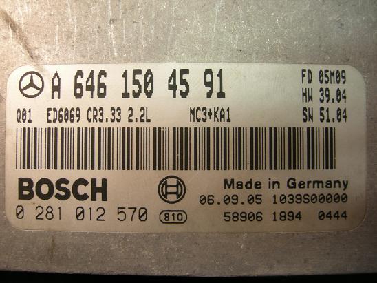 Блок управления двигателем Mercedes 6461504591