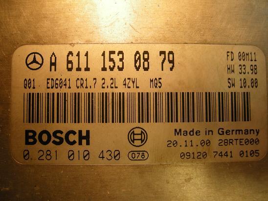 Блок управления двигателем Mercedes 6111530879