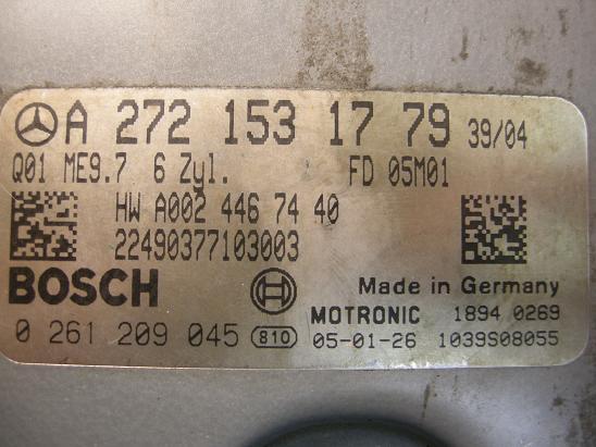 Блок управления двигателем Mercedes 2721531779