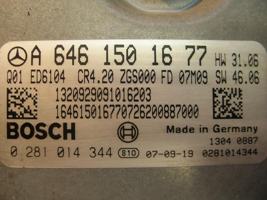 Блок управления двигателем Mercedes 6461501677