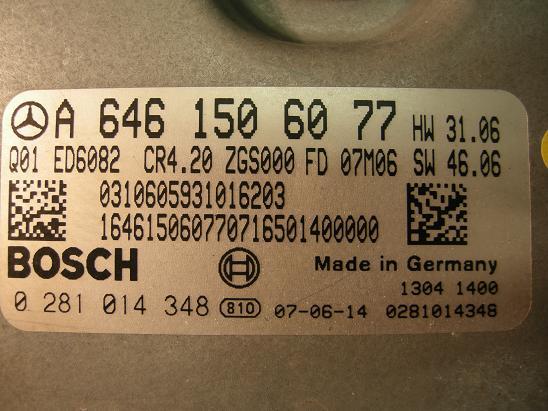 Блок управления двигателем Mercedes 6461506077
