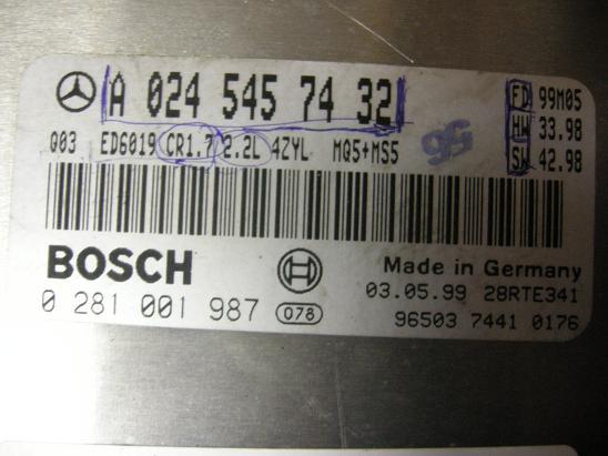 Блок управления двигателем Mercedes 0245457432