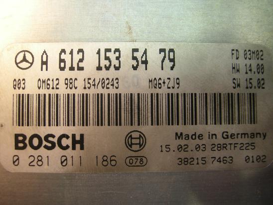 Блок управления двигателем Mercedes 6121535479