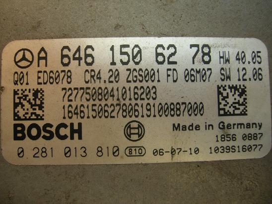 Блок управления двигателем Mercedes 6461506278