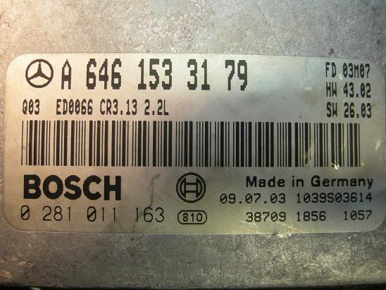 Блок управления двигателем Mercedes 6461533179