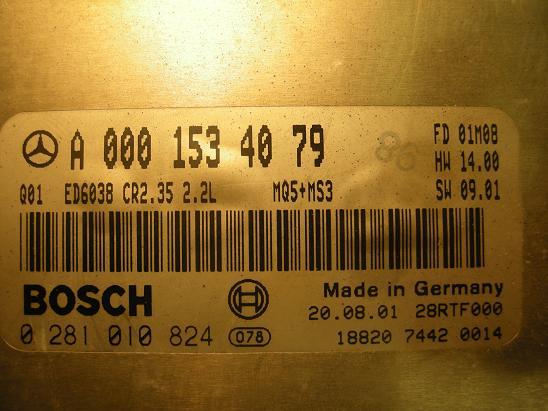 Блок управления двигателем Mercedes 0001534079