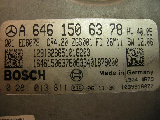 Блок управления двигателем Mercedes 6461506378
