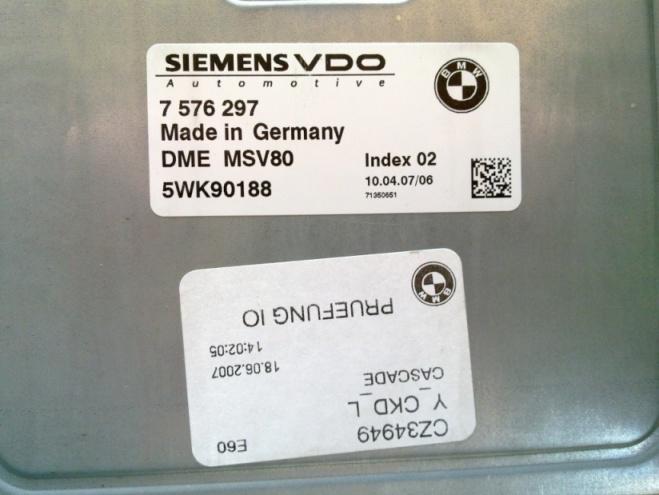 Блок управления двигателем BMW 7576297