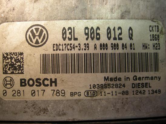 Блок управления двигателем AUDI, VW 03L906012Q