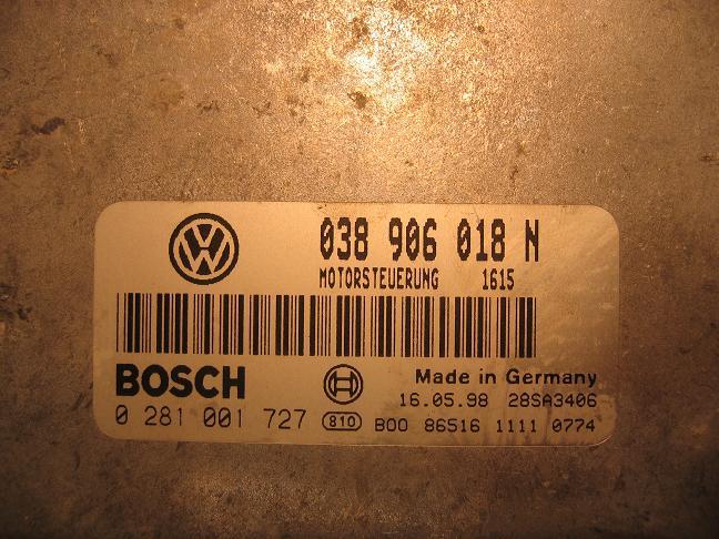 Блок управления двигателем AUDI, VW 038906018N