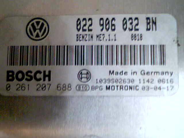 Блок управления двигателем AUDI, VW 022906032BN