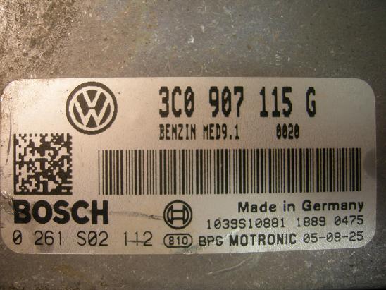 Блок управления двигателем AUDI, VW 3C0907115G