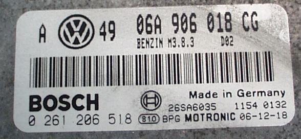 Блок управления двигателем AUDI, VW 06A906018CG