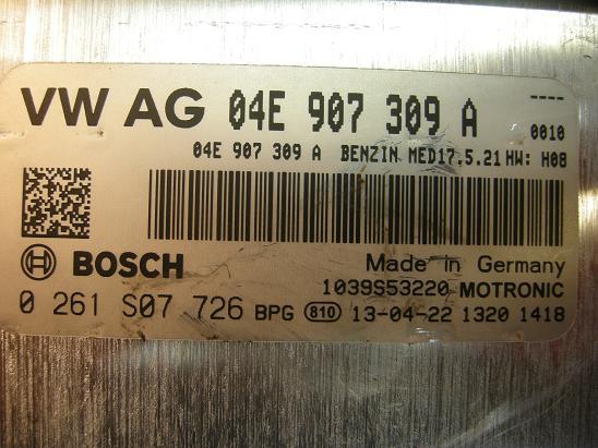 Блок управления двигателем AUDI, VW 04E907309A