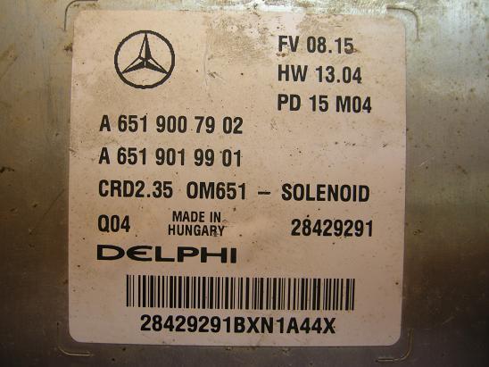 Блок управления двигателем (ECU) Mercedes 6519007902