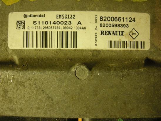 Блок управления двигателем Renault 8200661124