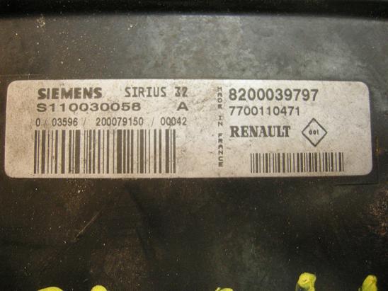 Блок управления двигателем Renault 7700110471