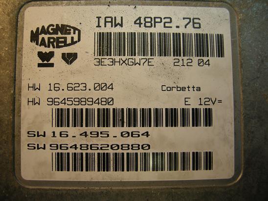 Блок управления двигателем Peugeot&Citroen 9648620880