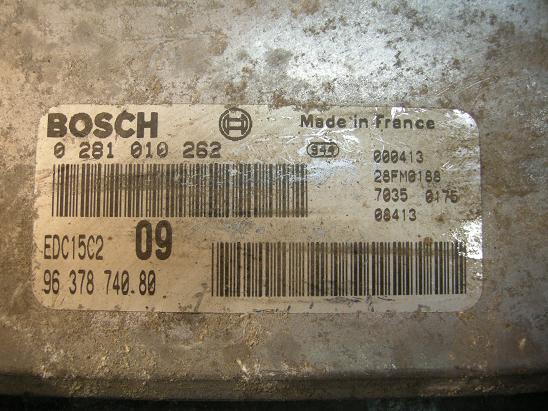 Блок управления двигателем Peugeot&Citroen 0281010262