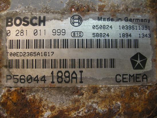 Блок управления двигателем (ECU) Mercedes 0281011999